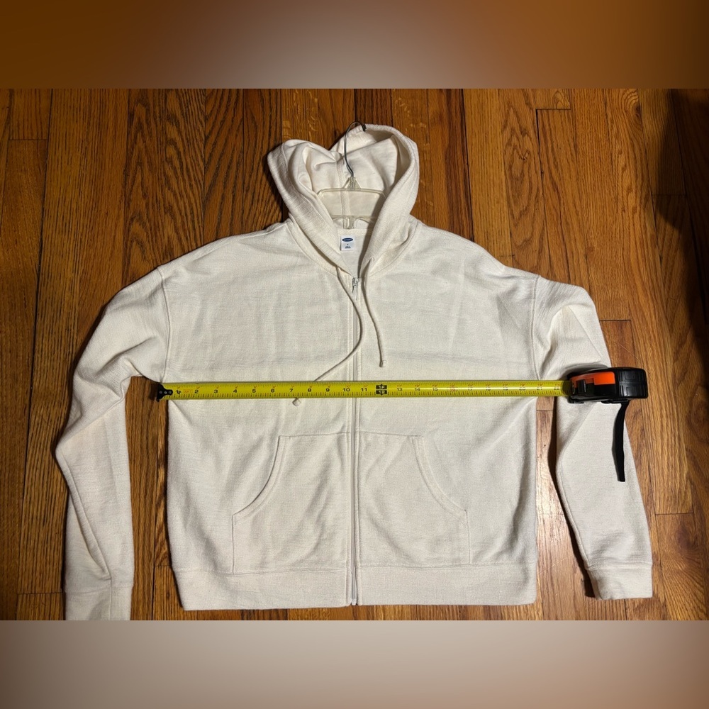 Old Navy Cream Zip-Up Hoodie - Picture 3 of 7